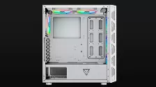 Gabinete Ocelot Gaming Og-c White Blixard Tower, Pc, Soporta Atx, Eatx, Itx, Micro Atx, 4 Ranuras De Expansión, Color Blanco, Ventana Lateral Si, Fuente De Alimentación No, Ventiladores Frontales 3...